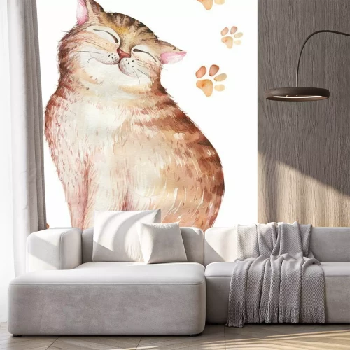 Sticker  Petit chat roux