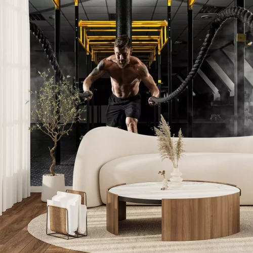 Papier peint  Homme lançant des cordes