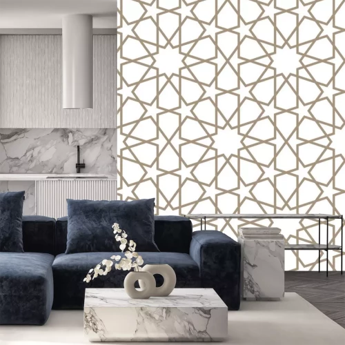 Sticker  Motif géométrique avec des étoiles