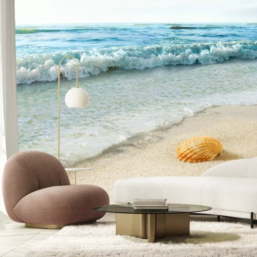 Papier peint  Coquillage sur une plage