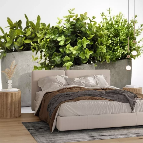 Sticker  Pot green plants in and pots