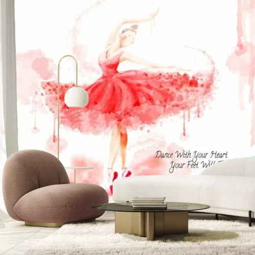 Papier peint  Danseuse rouge