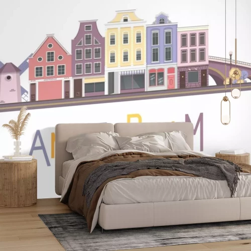 Sticker  ville de vecteur amsterdam