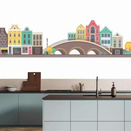 Sticker  ville de vecteur amsterdam