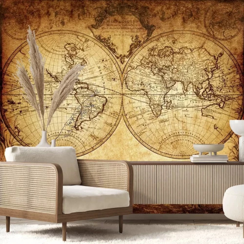 Papier peint  Carte du monde vintage