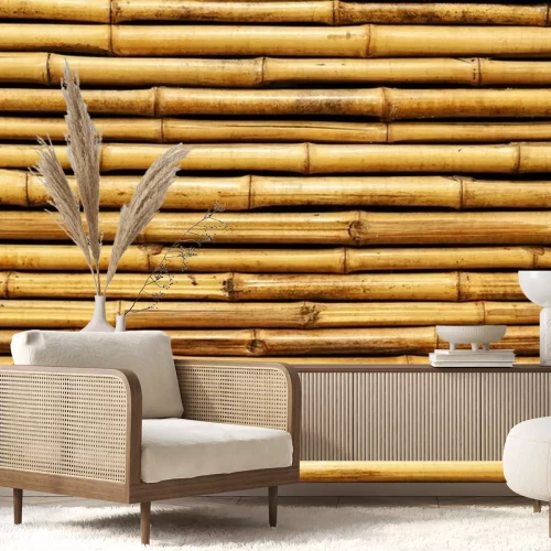 Papier peint  Tiges de bambou horizontales