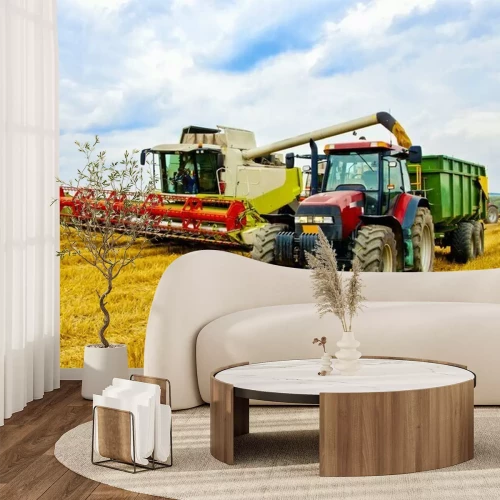 Papier peint  La récolte des cultures