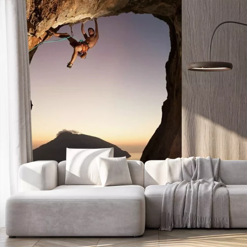 Papier peint  Escalade en montagne sport extrême