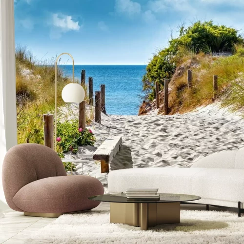 Papier peint  Descente sableuse vers la plage