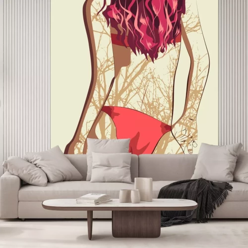 Sticker  Vue arrière. Double exposition