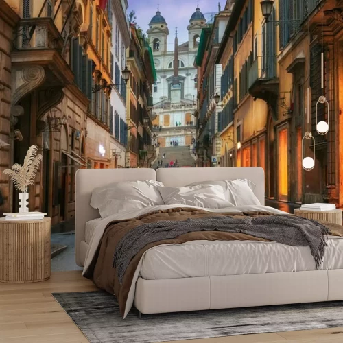 Papier peint  La vie nocturne à Rome