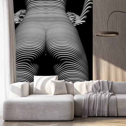 Papier peint  Nu artistique noir et blanc