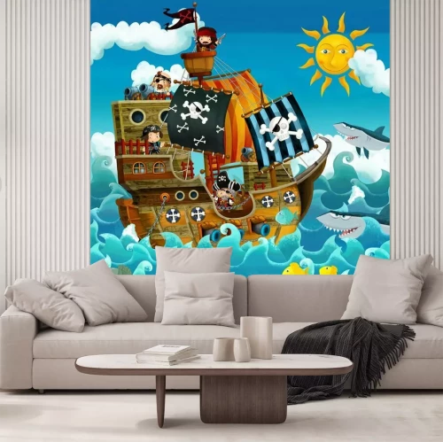 Papier peint  De superbes pirates sur un bateau