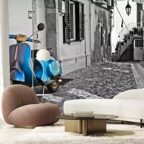 Papier peint  Ruelle. Deliceto. Puglia. Italie.