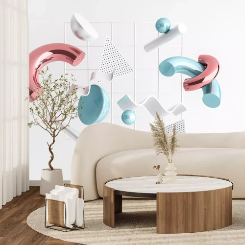 Sticker  Graphiques abstraits avec des éléments spatiaux