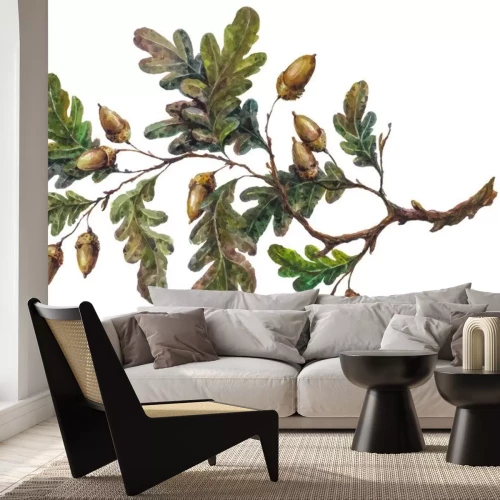 Sticker  Noix de chêne sur une branche