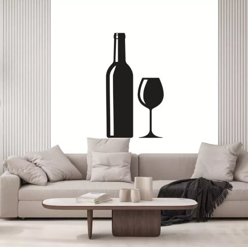 Sticker  Icône de vin. Vecteur. Isolé.