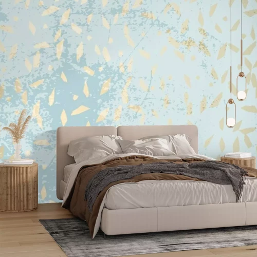 Papier peint  Trendy Chic Fond de couleur pastel avec des formes géométriques Gold Foil. Abstraits textures inhabituelles pour papier peint, cartes d'invitation de mariage, cartes de visite, en-têtes de mode, éléme