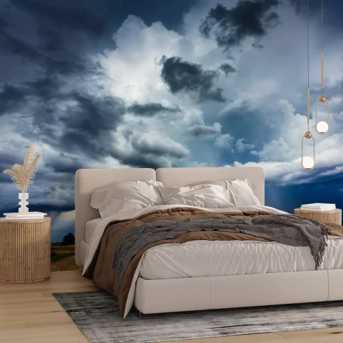 Papier peint  Vue de nuages orageux