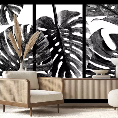 Sticker  Un triptyque avec un monstre