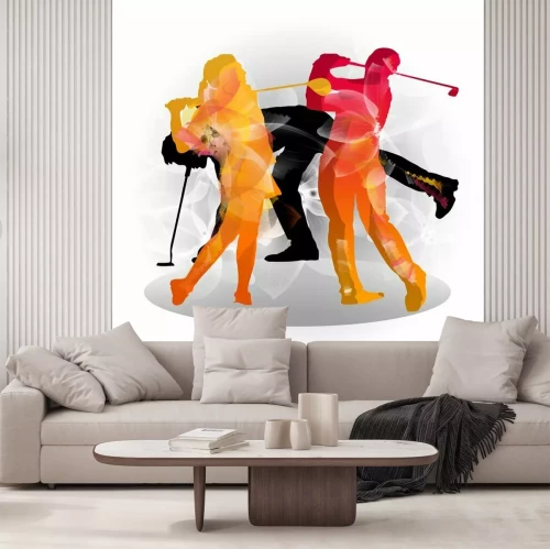 Sticker  silhouette de golf