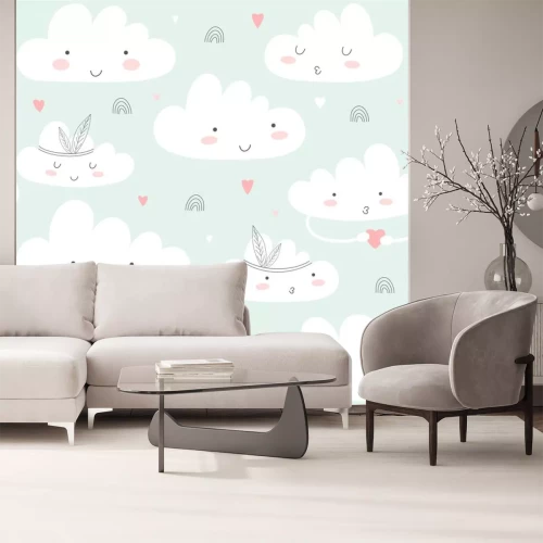 Sticker  Motif pour enfants avec des nuages