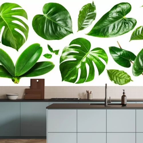 Sticker  Feuilles vert jungle