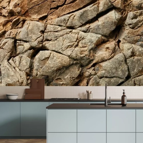 Papier peint  Pierres beiges