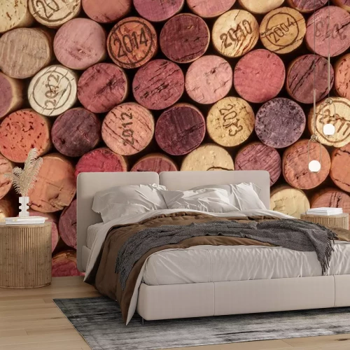Papier peint  Bouchons de bouteilles de vin