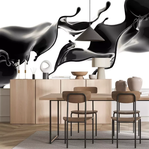 Sticker  Modèle abstrait avec liquide renversé