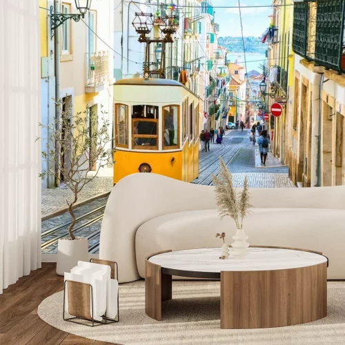 Papier peint  Tramway Lisbonne