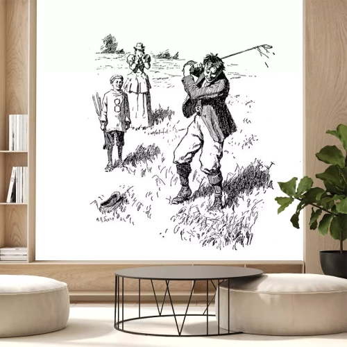 Sticker  Golf rétro