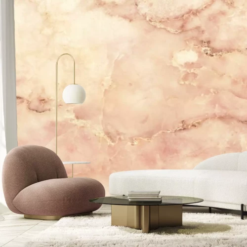 Papier peint  Sol en pierre avec imitation d’or