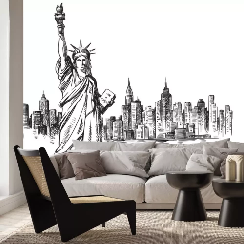 Sticker  New York dessinés à la main