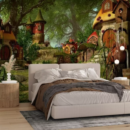 Papier peint  Ville des elfes fantastique