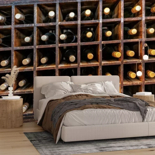 Papier peint  Collection de vins