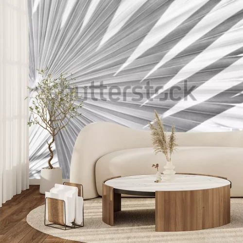 Papier peint  Motif monochromatique avec la nature