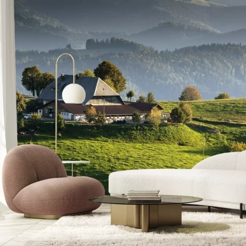 Papier peint  Prairie à la ferme