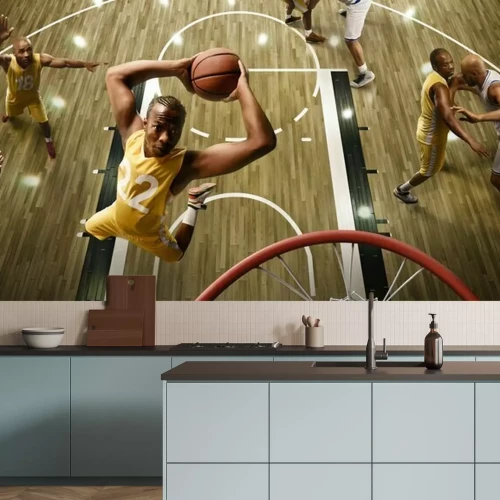 Papier peint  Basket équipe en train de jouer