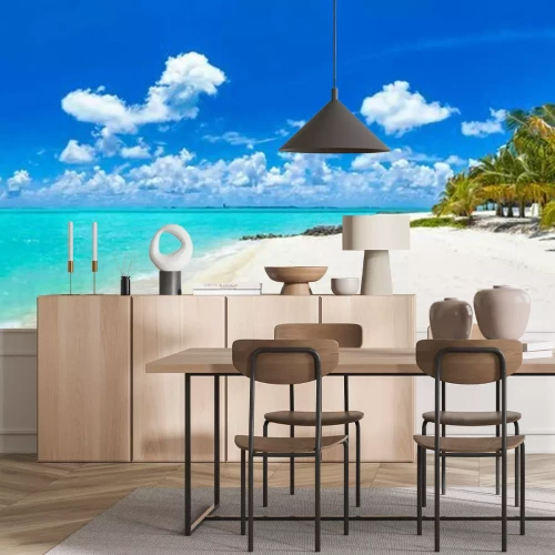 Papier peint  Plage tropicale aux Maldives