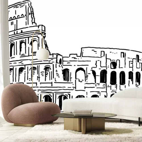Sticker  Colosseum Rome dessin vectoriel