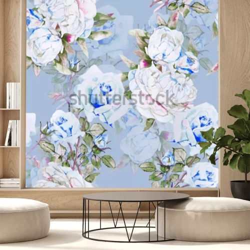 Papier peint  Pivoines roses glamour