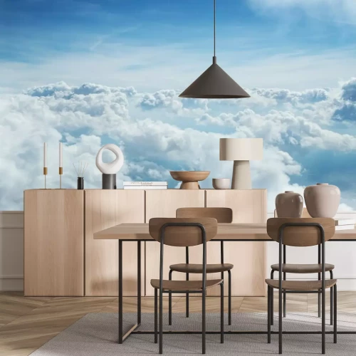 Papier peint  Nuages avec un ciel bleu en arrière-plan