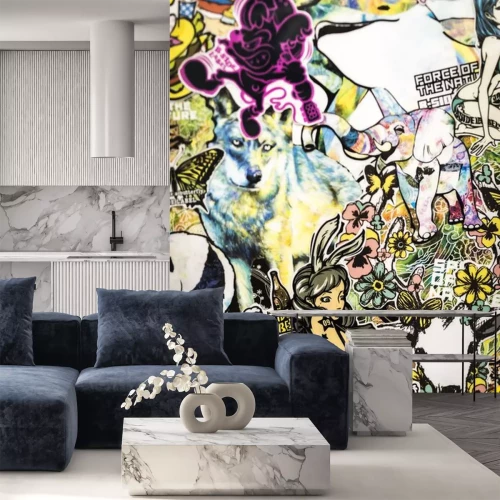 Sticker  autocollants sur le mur