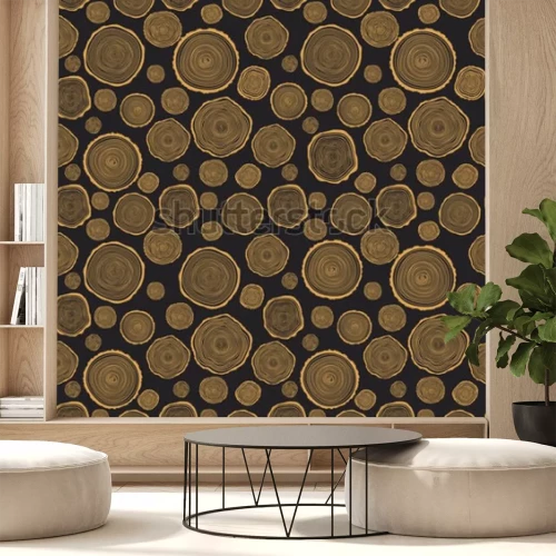 Papier peint  Anneaux d'arbres