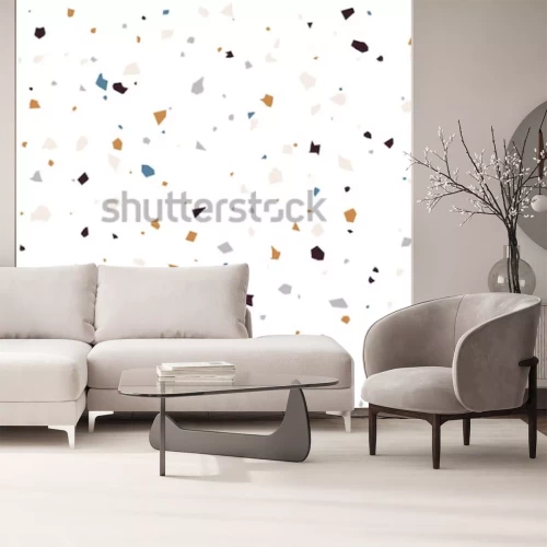 Papier peint  Imitation béton de granite