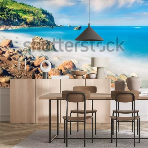 Papier peint  Panorama de la mer et de la côte