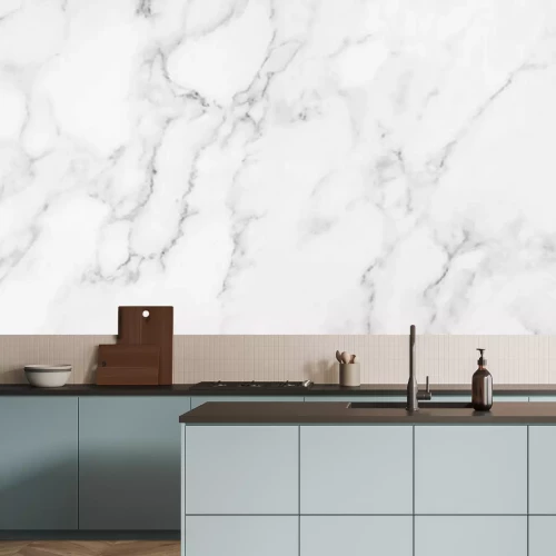 Papier peint  Marbre blanc naturel