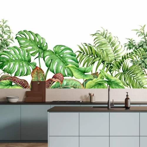 Papier peint  Plantes tropicales en aquarelle