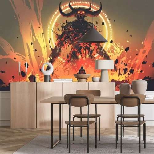 Papier peint  Démon de l'enfer dans un monde fantastique